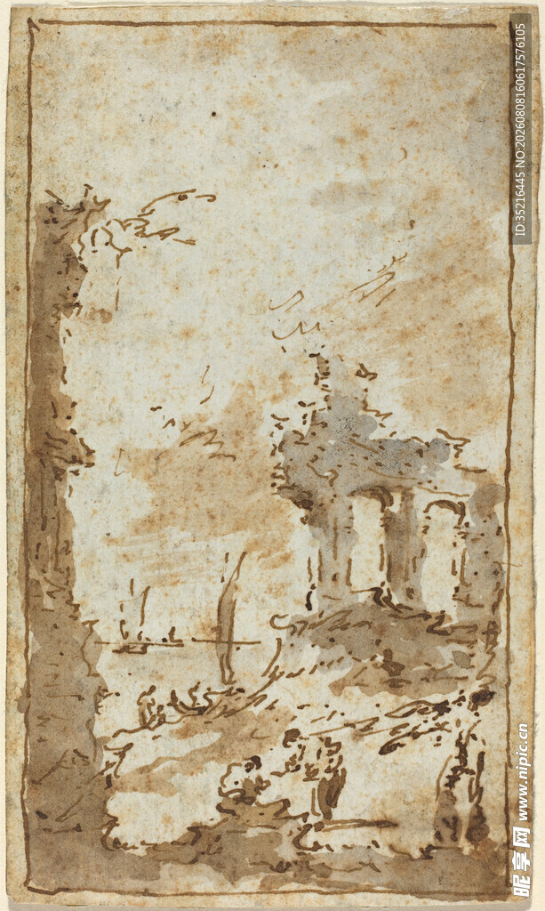 古典田园风景绘画