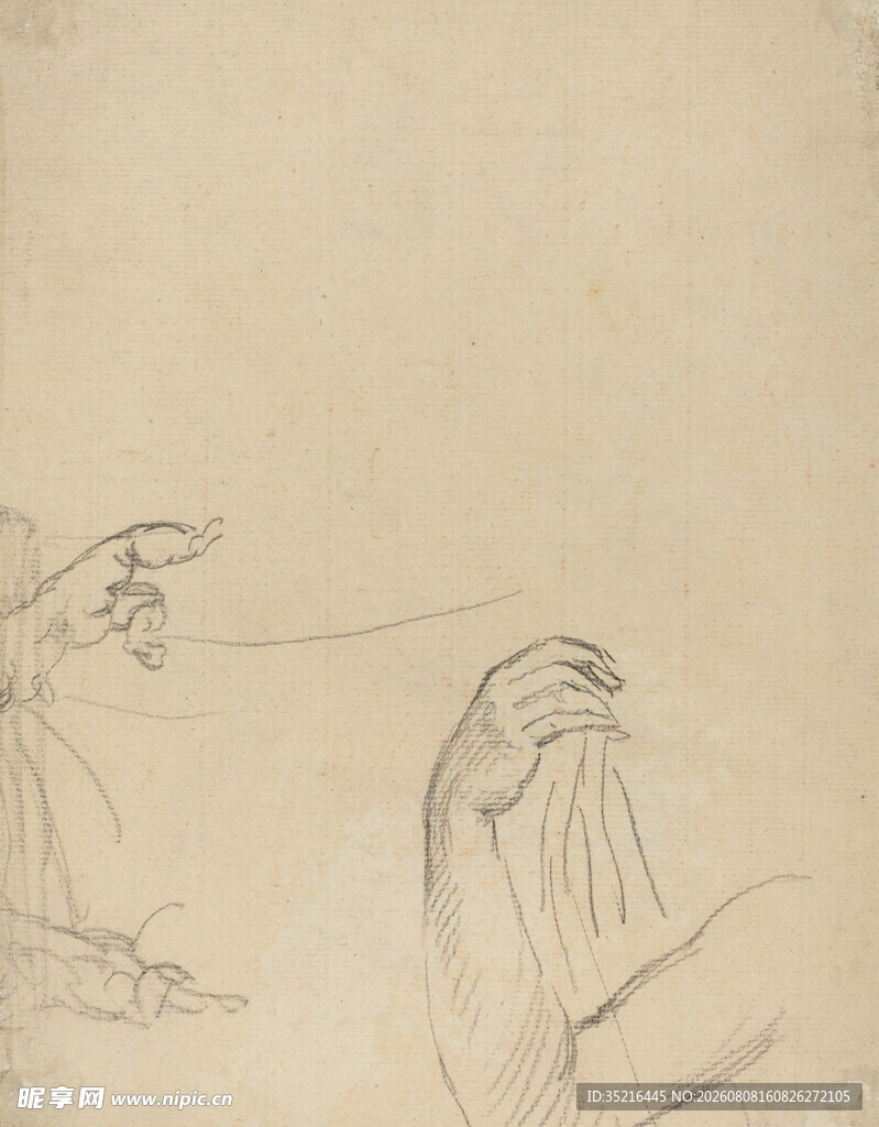 素描人物动态线条描绘