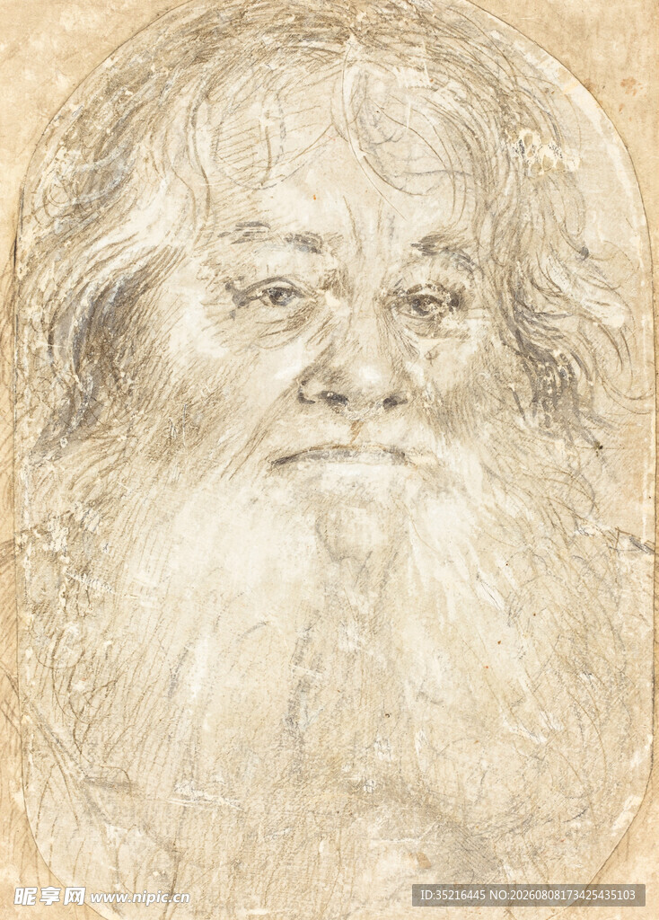 老人素描画像