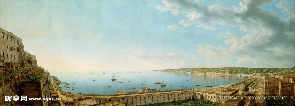 海边风景油画