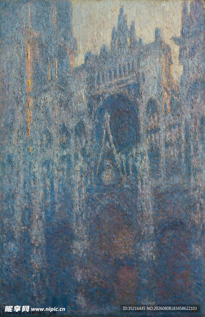 哥特式建筑绘画艺术作品