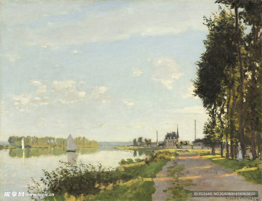 河畔小路风景