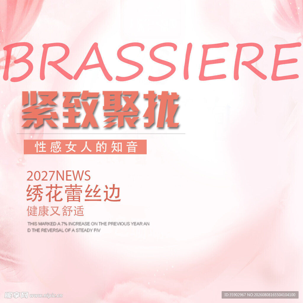 精致蕾丝聚拢女士胸罩