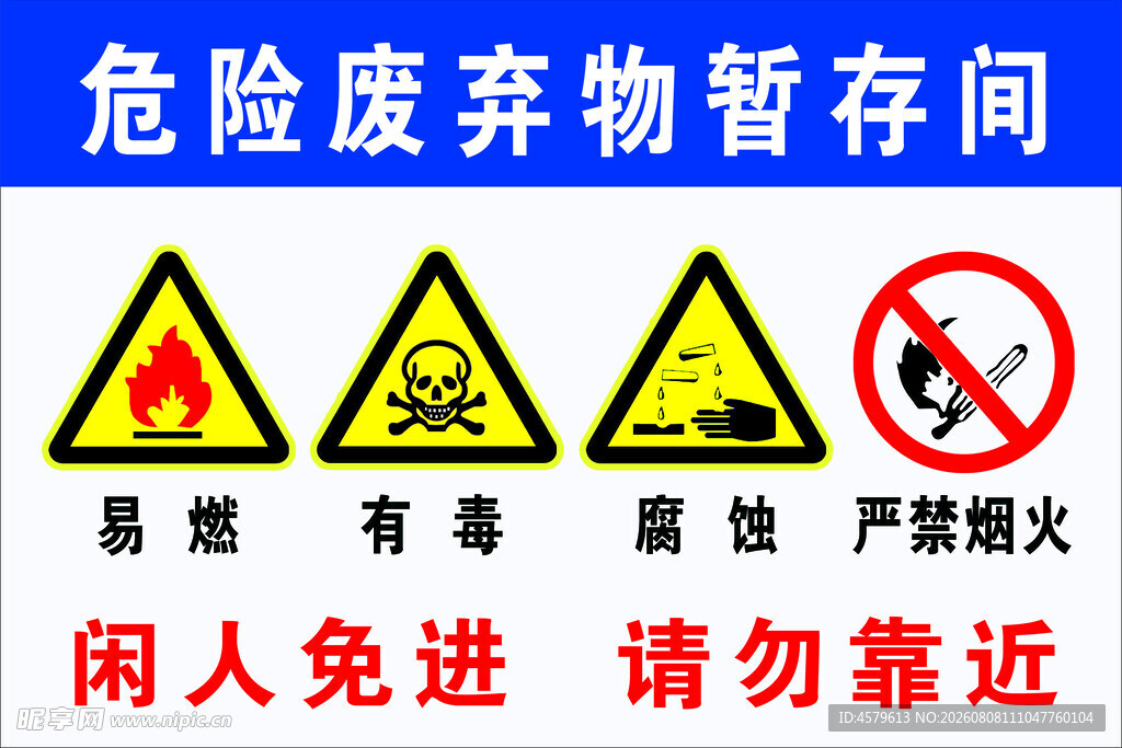 危险废弃物暂存间警示标识