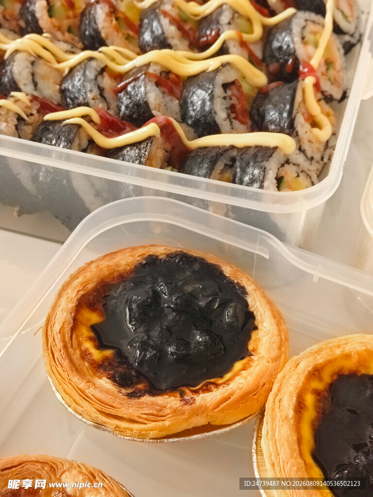 美味蛋挞与多样点心