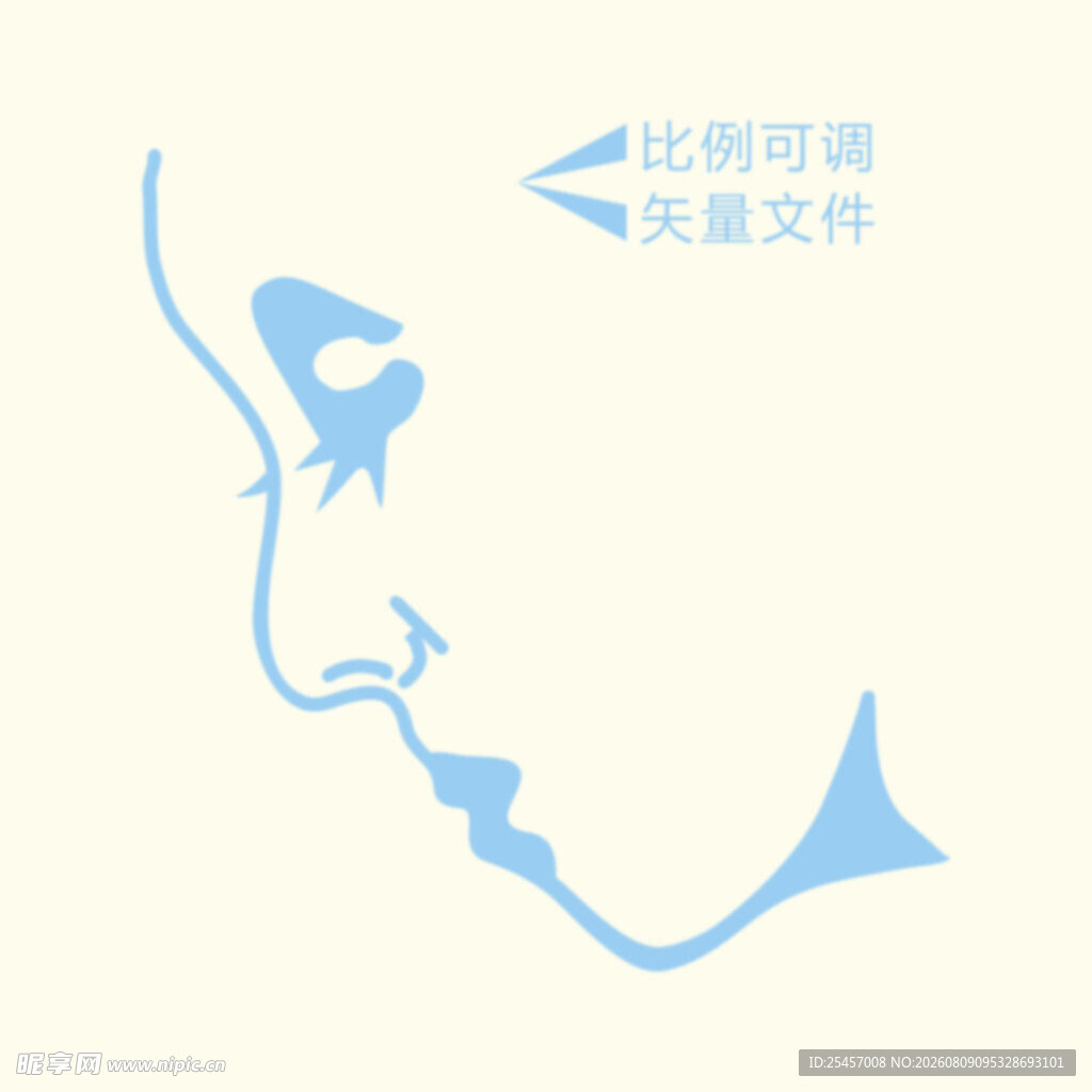 侧脸轮廓