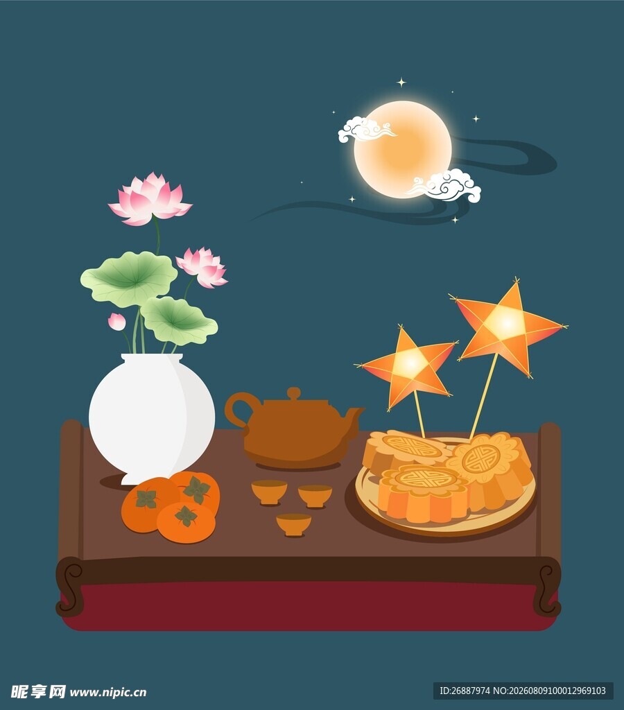 中秋节插画
