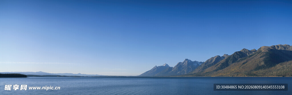 壮丽山水湖景
