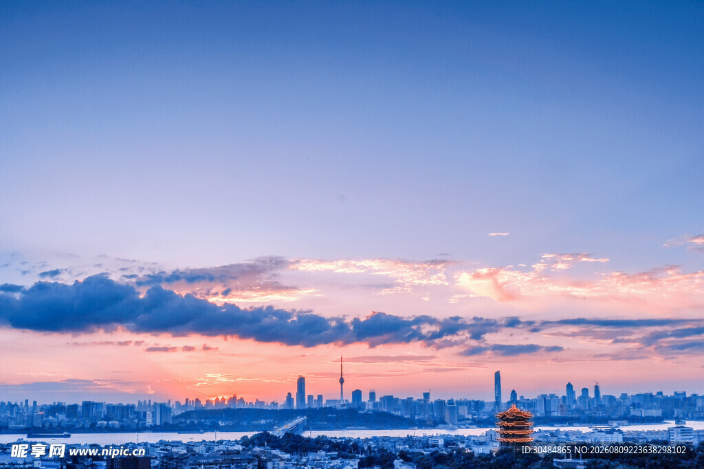 武汉地标建筑黄鹤楼