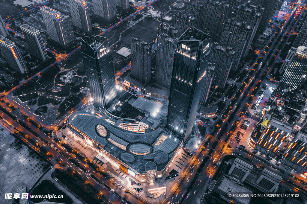 合肥航拍夜景