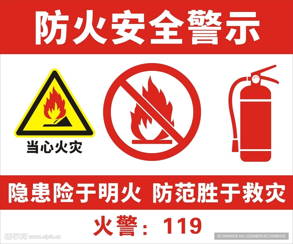 防火安全警示标识