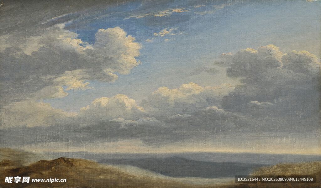 海边风景油画