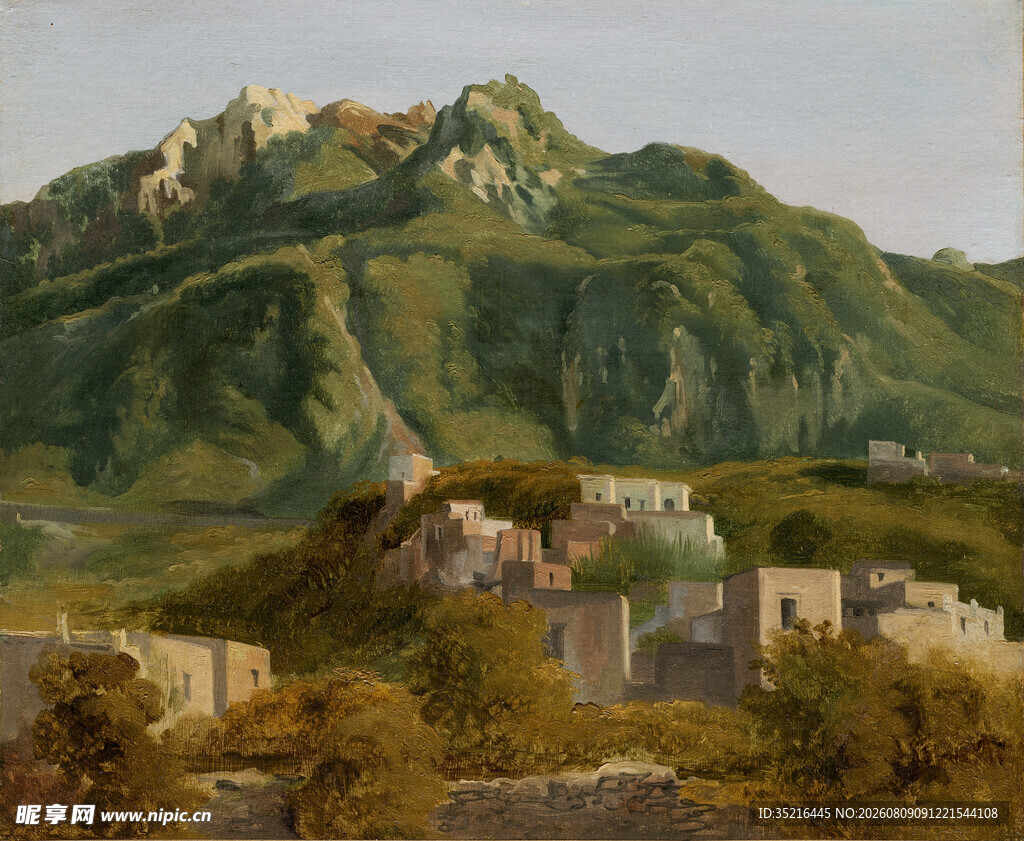 山间村落风景图
