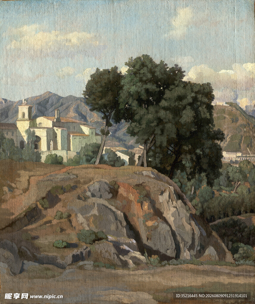 乡村风景油画
