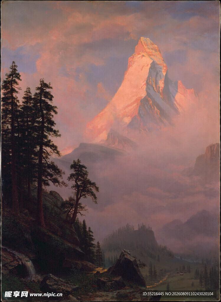 壮丽山景与森林的梦幻画面