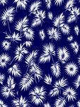 蓝底白花图案纹理
