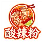 美味酸辣粉图标设计