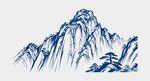 水墨写意山景图