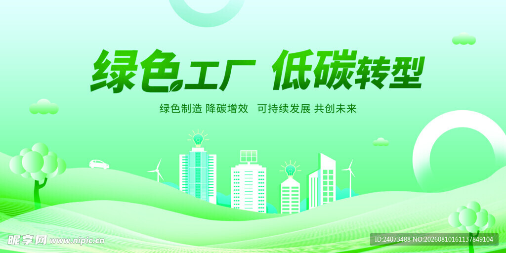 绿色工厂低碳转型愿景图