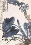 荷塘莲叶图