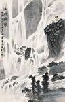 高山瀑布图