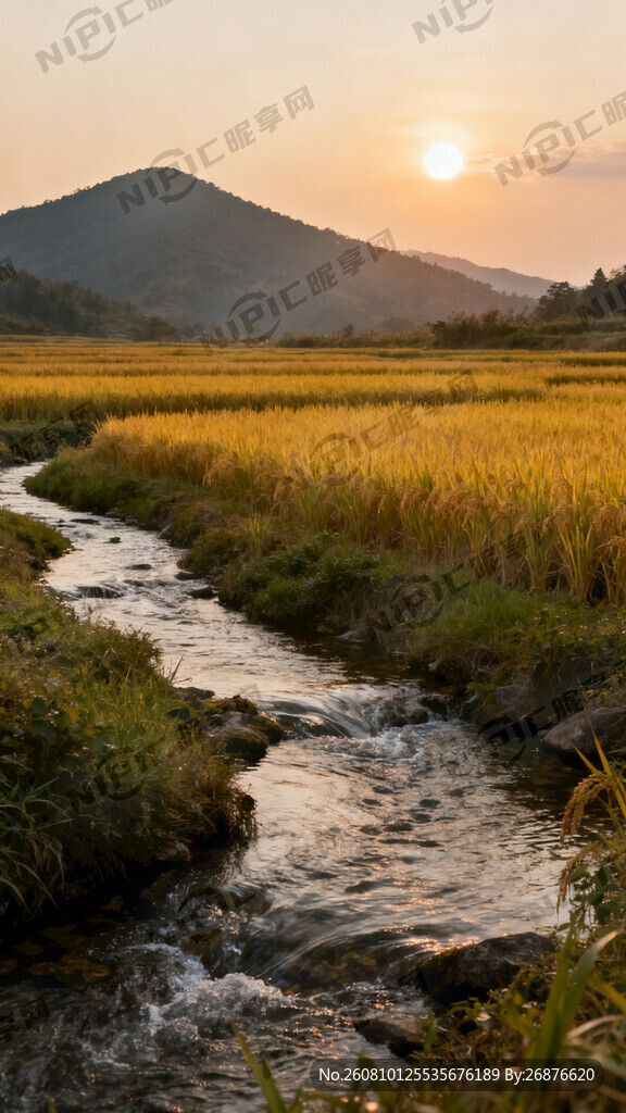 山野田间 有山有水有太阳