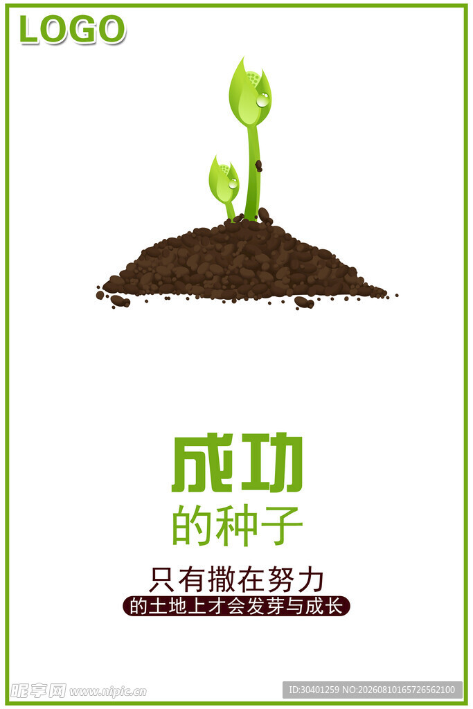 成功的种子破土而出