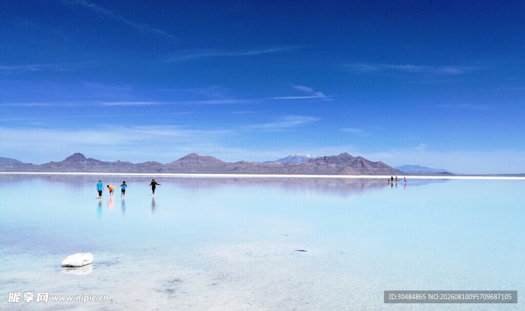 梦幻茶卡盐湖风景
