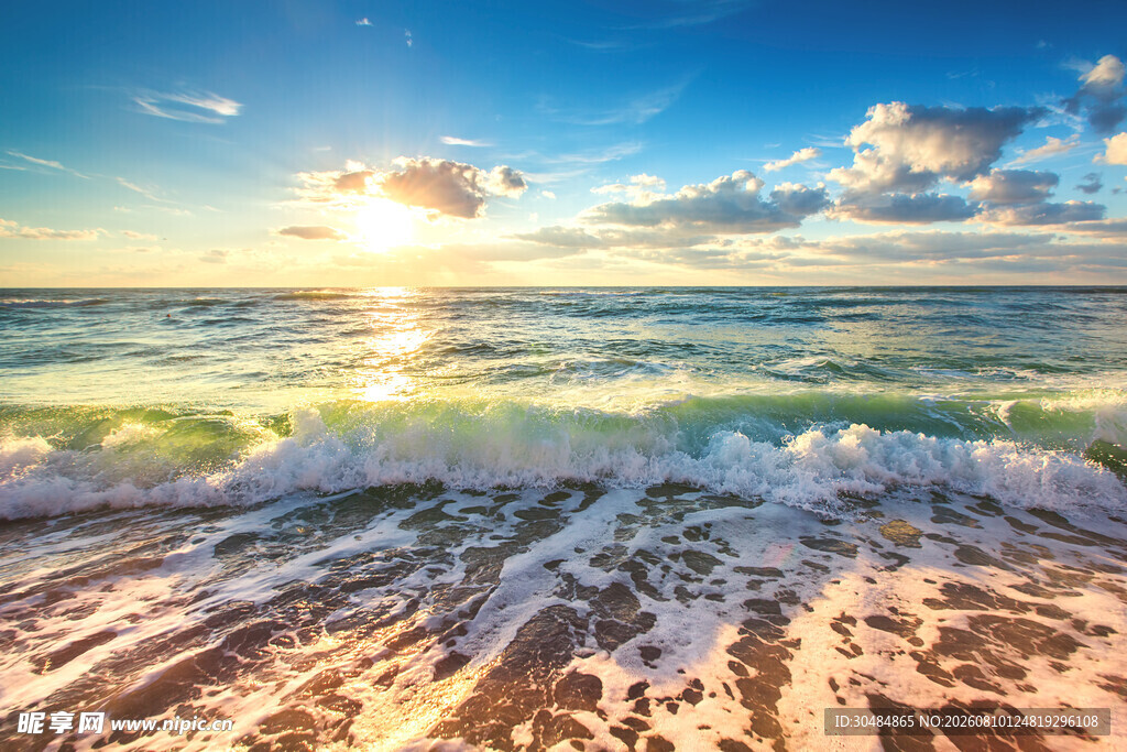 海边日出美景