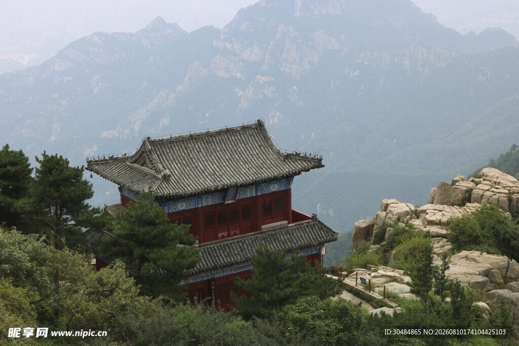 泰山上的建筑 