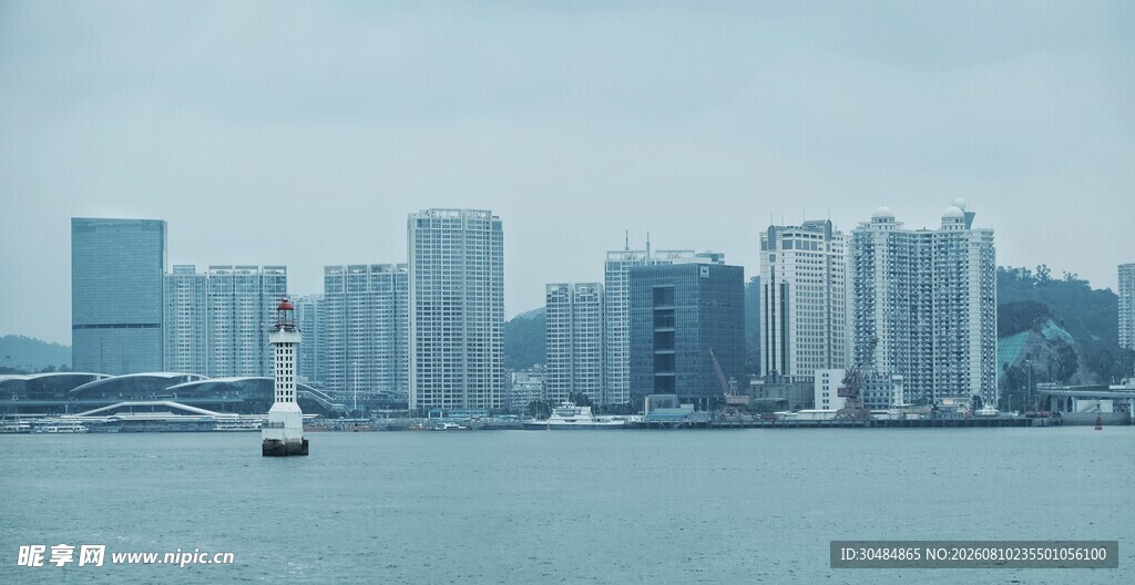 厦门海边灯塔