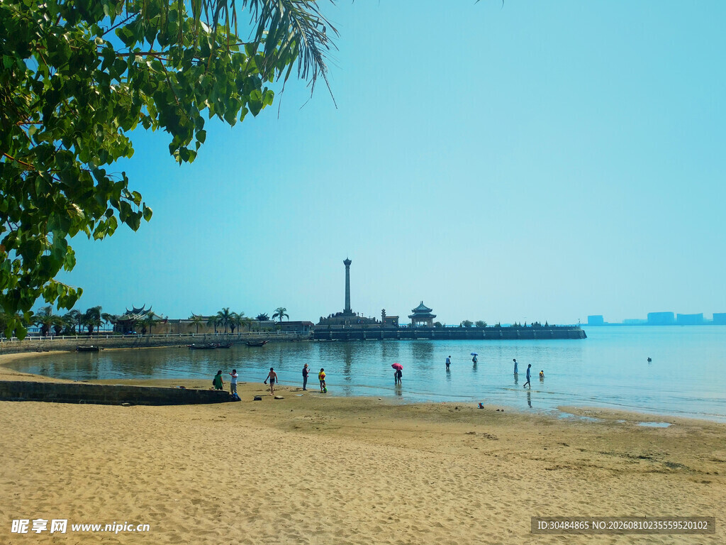 厦门海滨沙滩美景