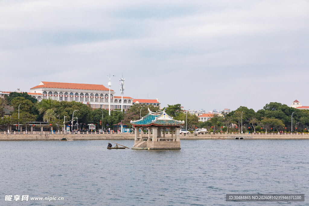 厦门集美龙舟池风景