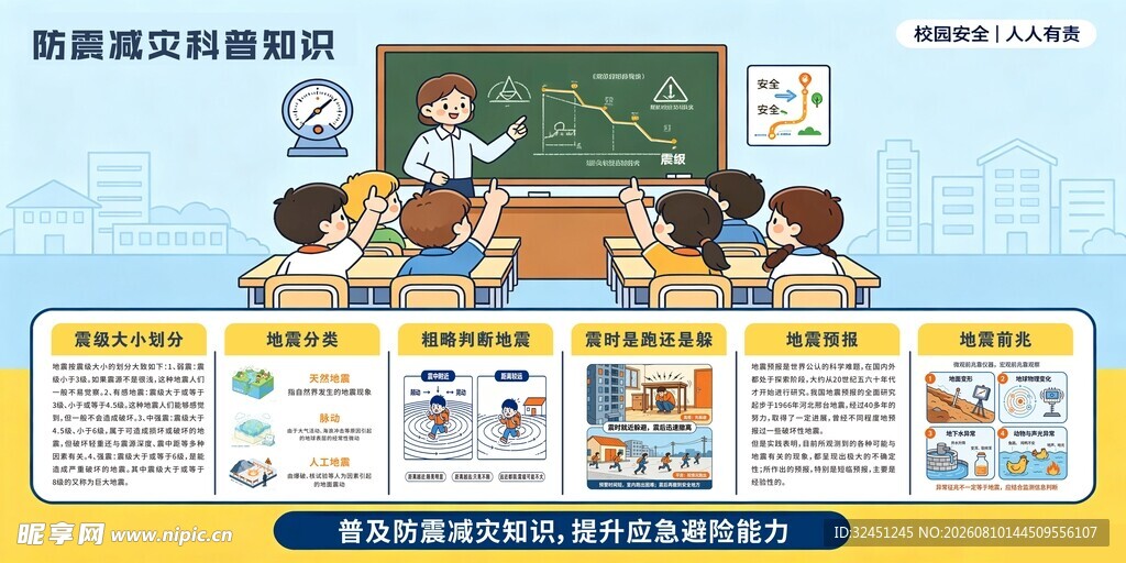 防震减灾宣传栏