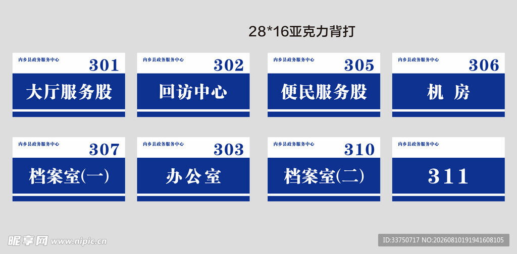 办公室科室分布指示牌