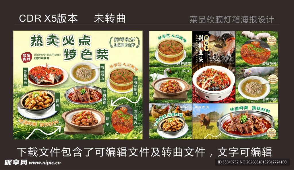 多样美食菜品展示