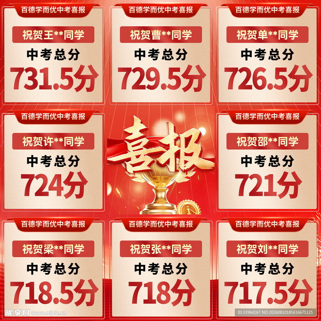 中考喜报