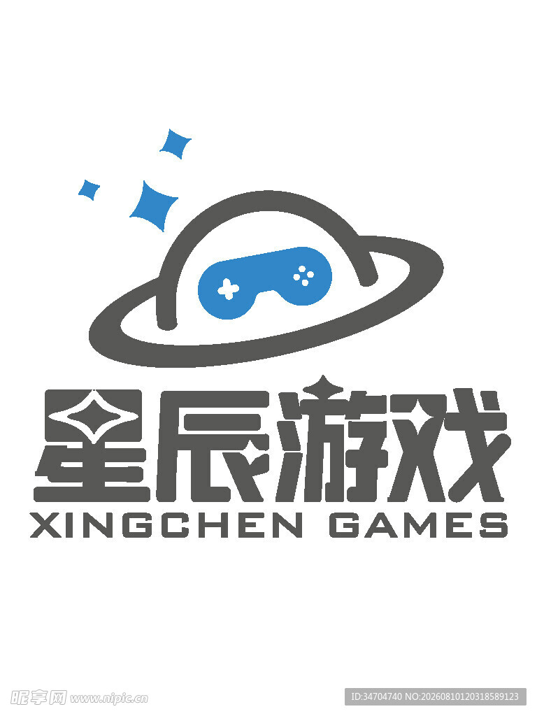 飞碟 LOGO 星辰游戏