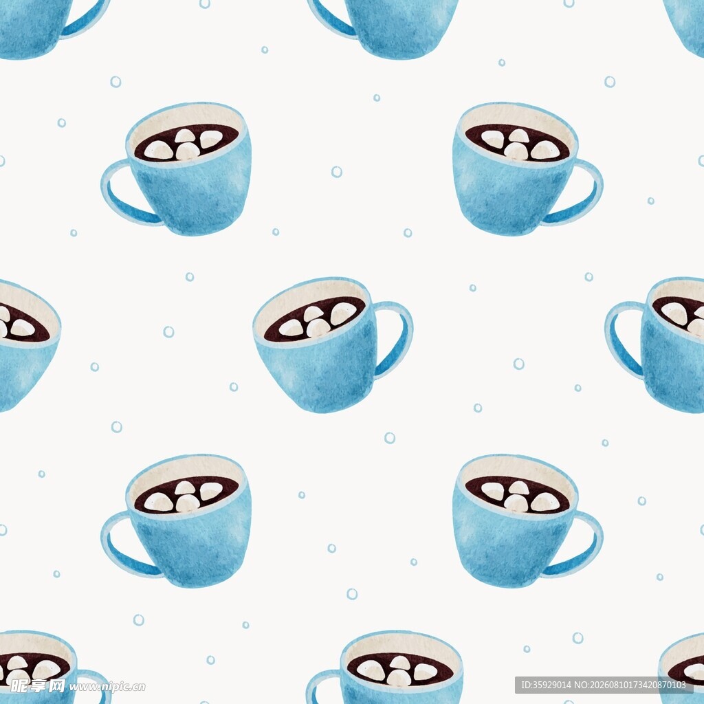 水彩马克杯底纹