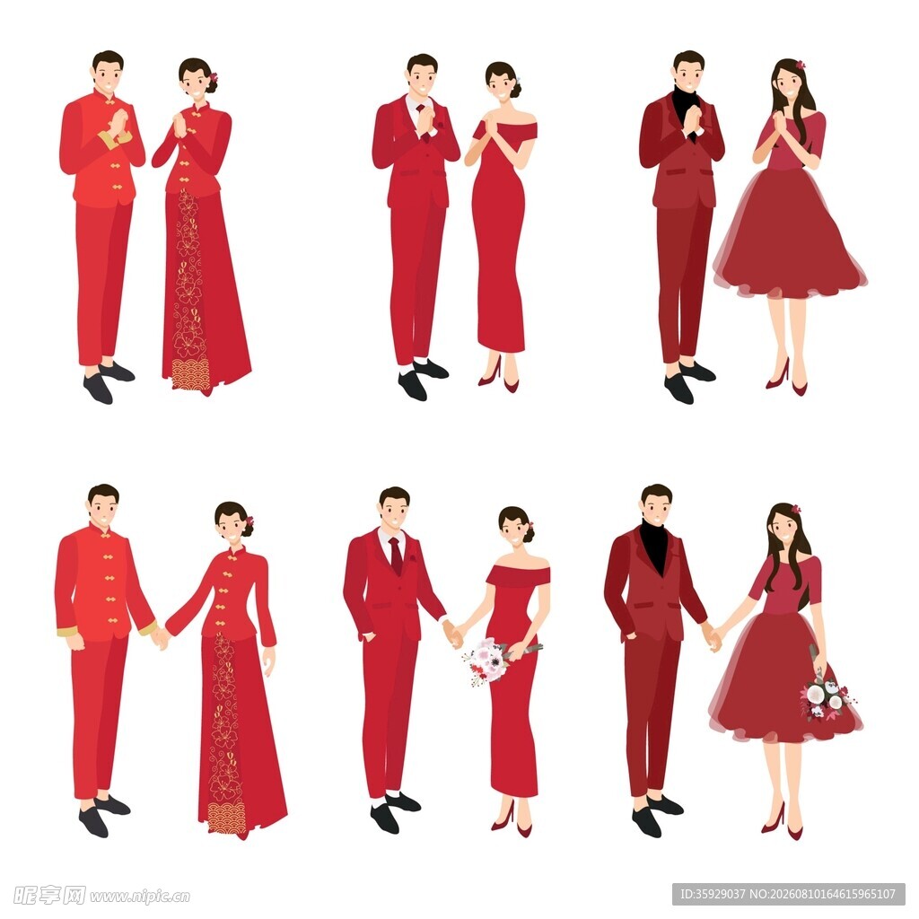 中式婚礼情侣