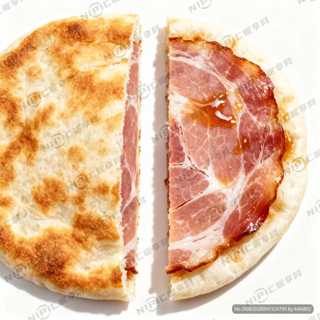 火腿白饼 一个完整的