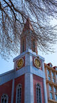 天津金汤桥会师公园钟楼建筑特写