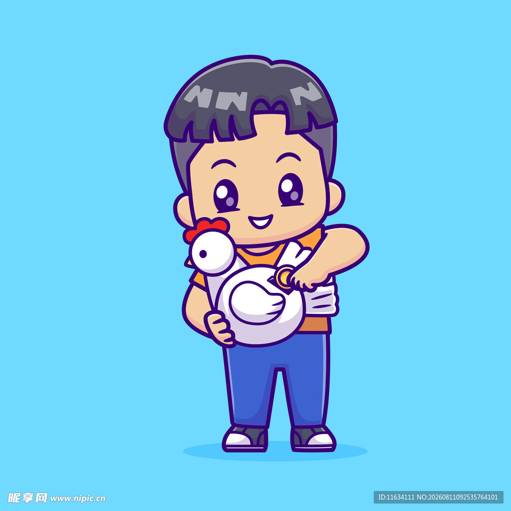 男孩手持相机准备拍照