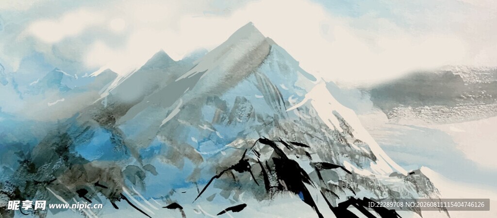 壮丽雪山美景
