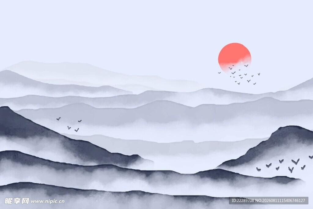巍峨雪山壮丽景致