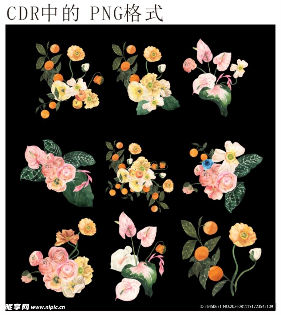 花卉图案PN素材