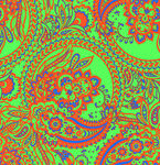 多彩佩斯利花纹图案