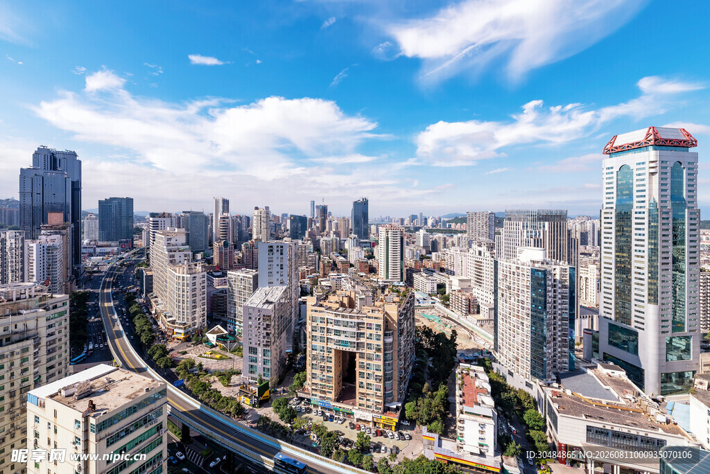 厦门天际线俯瞰图