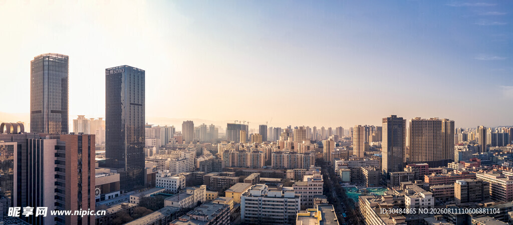 兰州城市天际线景观