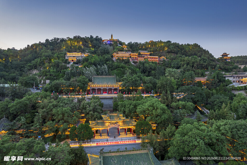 兰州白塔山风景